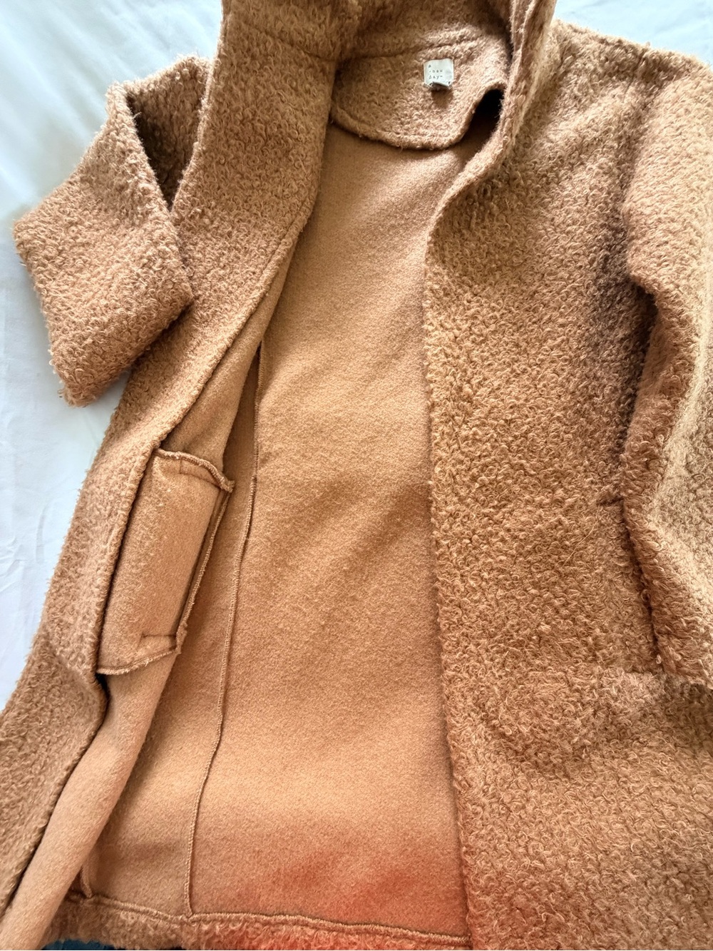 a new day Camel Teddy Coat - Picture 5 of 7
